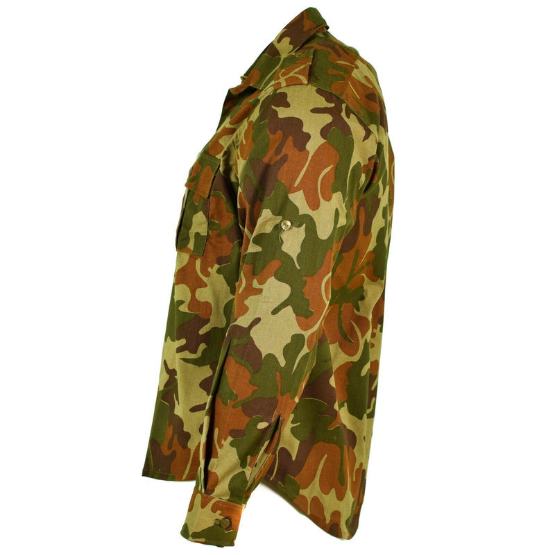 Autentica camicia dell'esercito rumeno foglia mamo m90 Romania Emissione militare combattimento nuovo