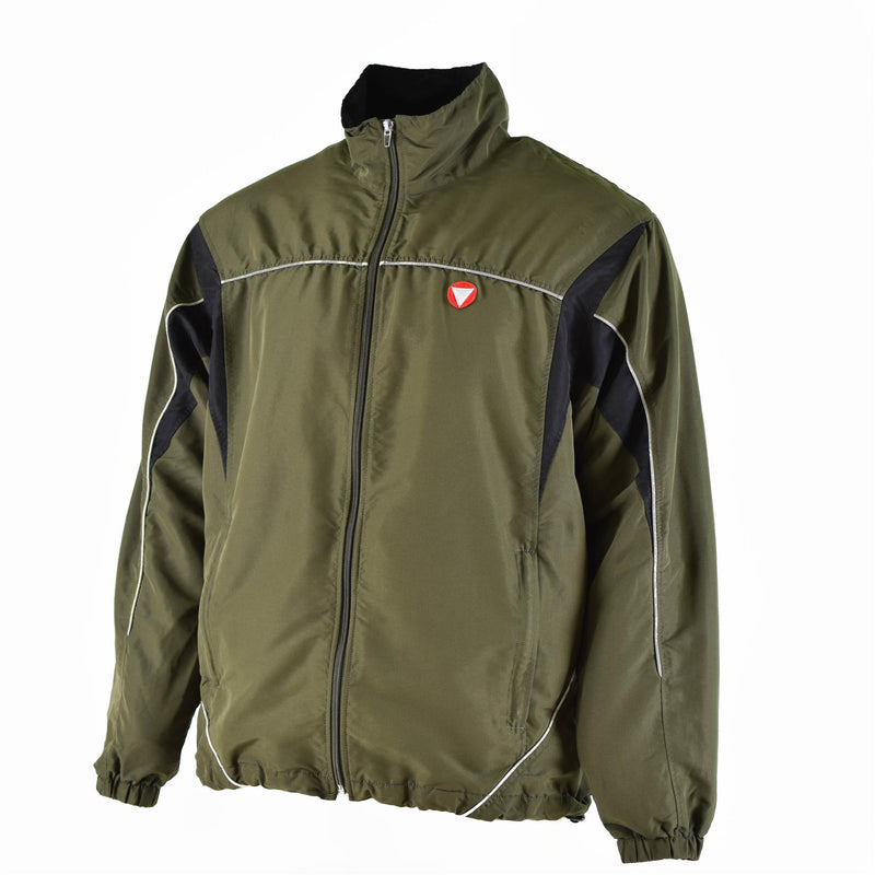 Autentico tuta per allenamento dell'esercito austriaco Sports Vintage Od Green