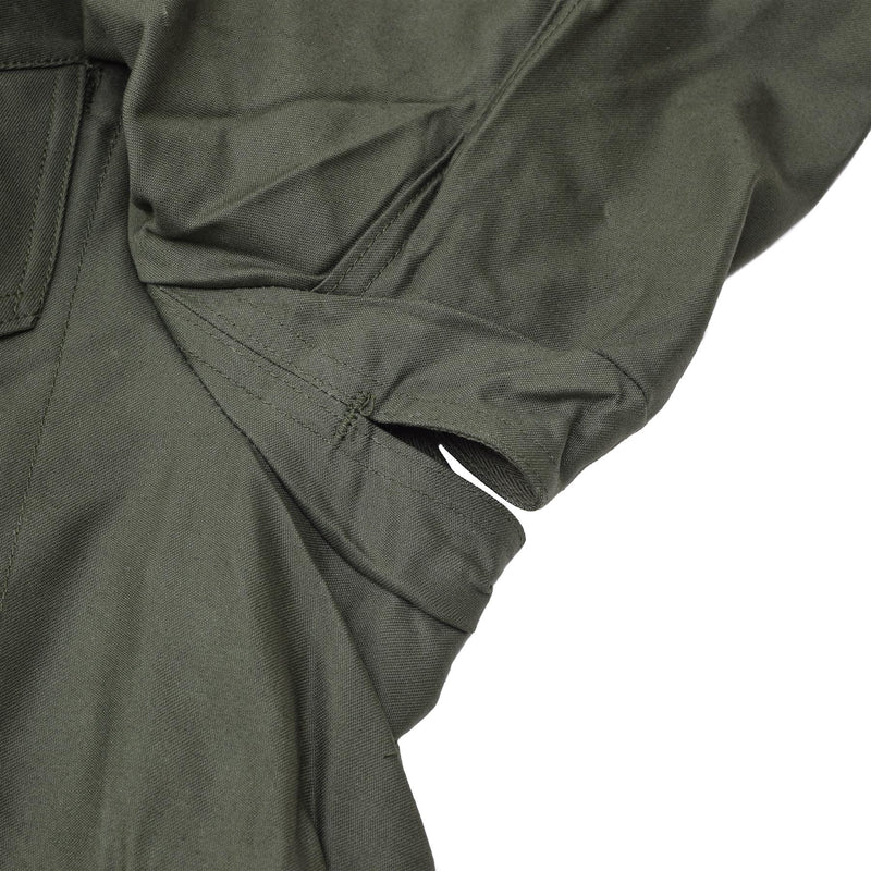 Guida vera campo dell'esercito belga m64 cotone militare impermeabile parka olive nuovo