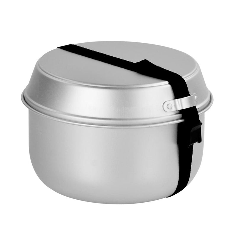 Set di cottura da cucina da campeggio esterno per pentole da campeggio MIL-TEC set di chittle in alluminio