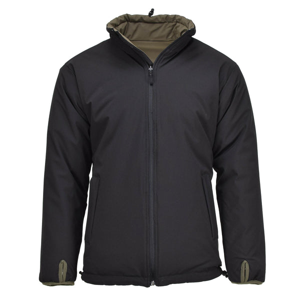 Giacca militare tedesca MIL-TEC Meteo freddo Reversibile Verde Verde Nero Nuovo