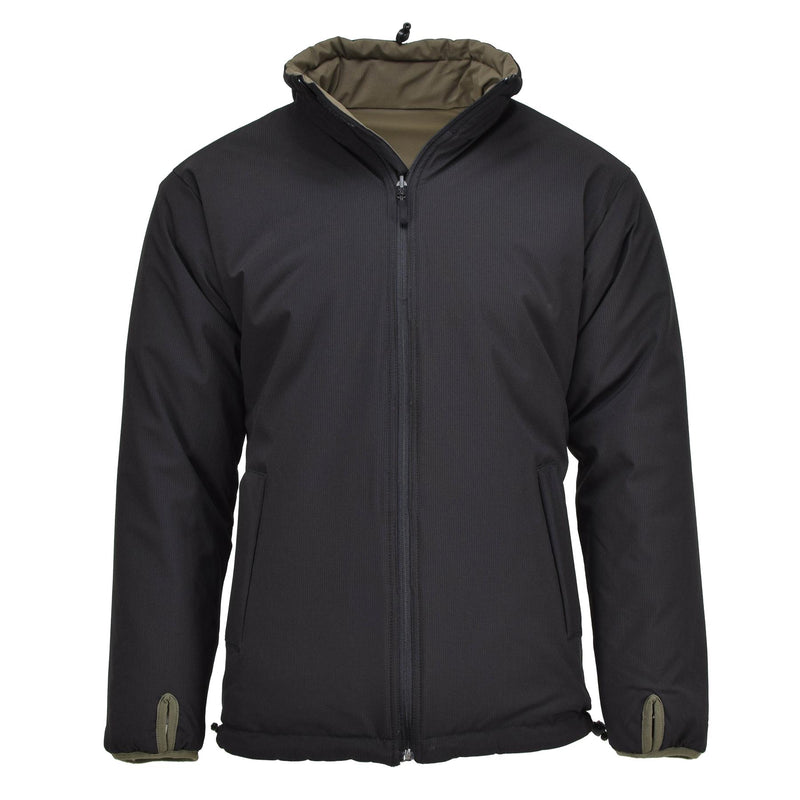Giacca militare tedesca MIL-TEC Meteo freddo Reversibile Verde Verde Nero Nuovo