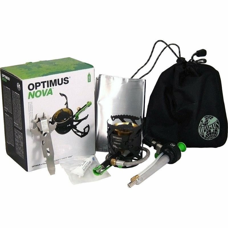 Optimus Nova Stove Multi Fuel Expedition Compact Light Base Camp Woods