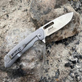 Coltello tascabile EKA Brand Swedish Classic 8 manico in titanio lama in acciaio 57 HRC