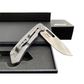 Coltello tascabile EKA Brand Swedish Classic 8 manico in titanio lama in acciaio 57 HRC
