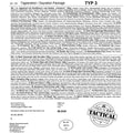 Cibo di sopravvivenza dell'esercito di emergenza 1 giorno razione di pasto militare prepper mre (typ3)