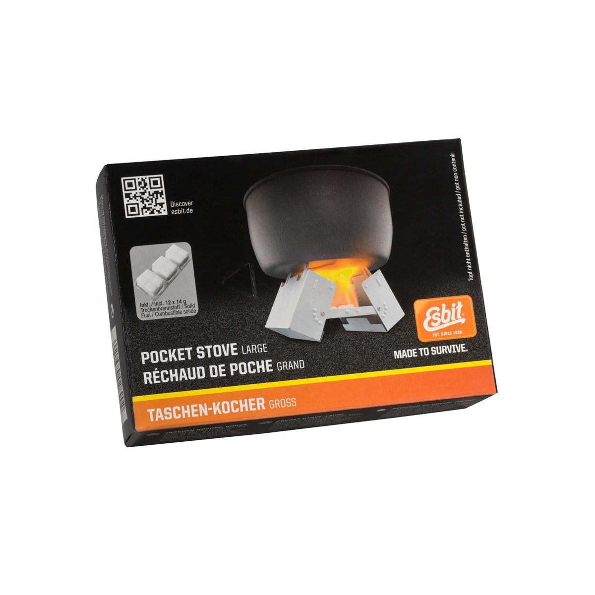 Esbit Tablet a tasca pieghevole UltraLight Cletting incluso 12x14G
