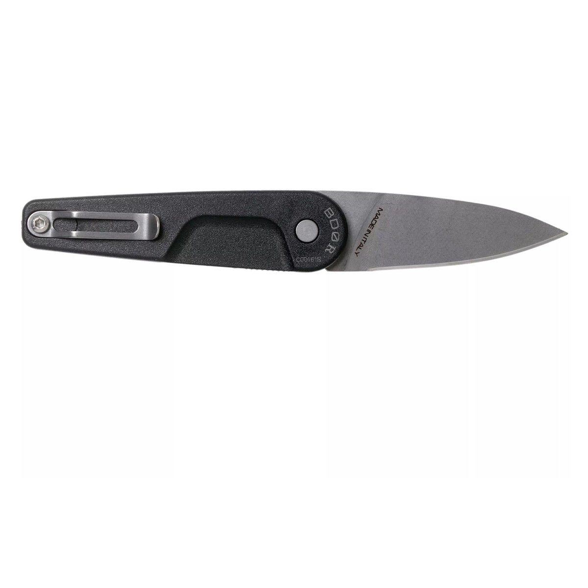 Coltello tascabile pieghevole a forma di foglia ExtremaRatio BD0 R BLACK manico in nylon acciaio N690