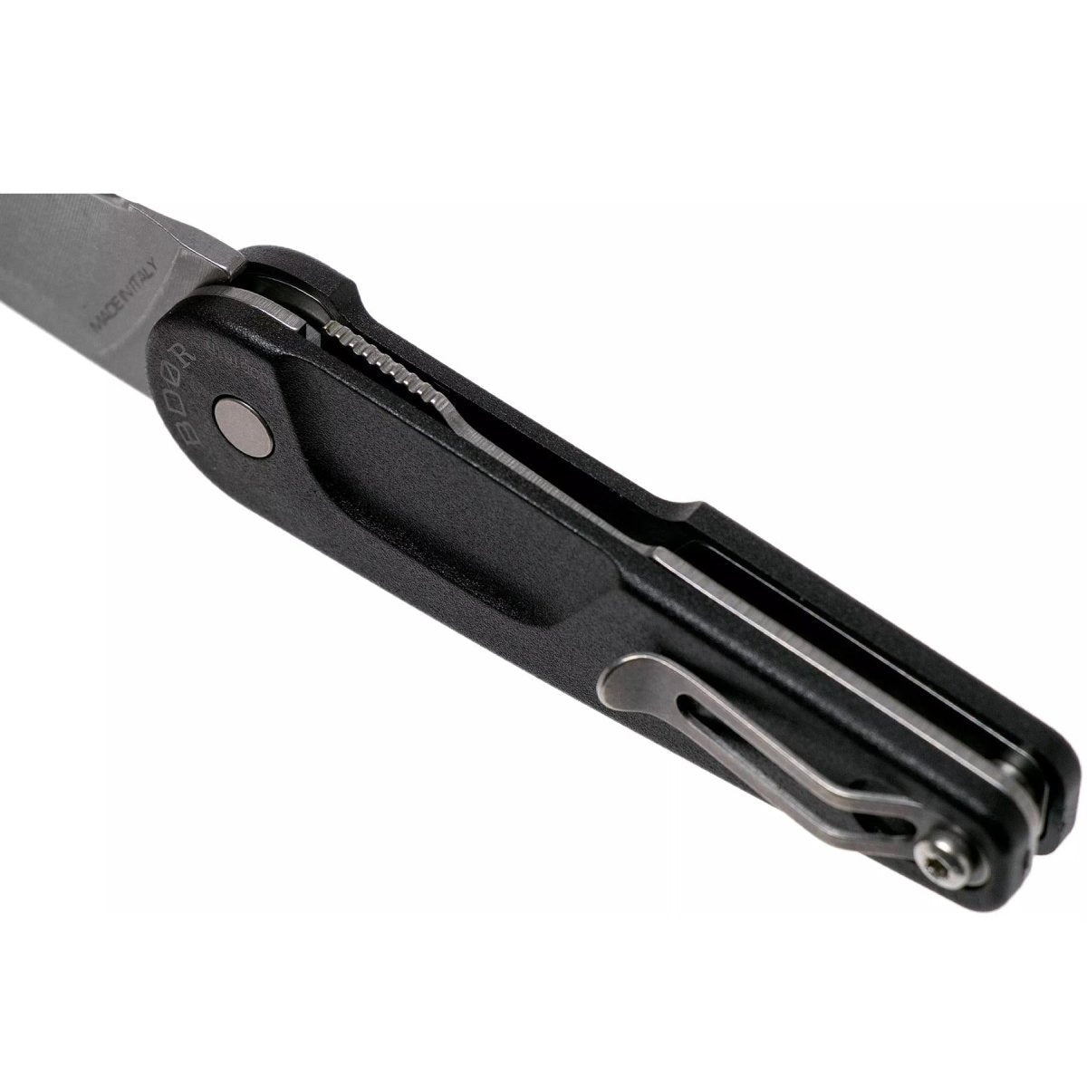 Coltello tascabile pieghevole a forma di foglia ExtremaRatio BD0 R BLACK manico in nylon acciaio N690