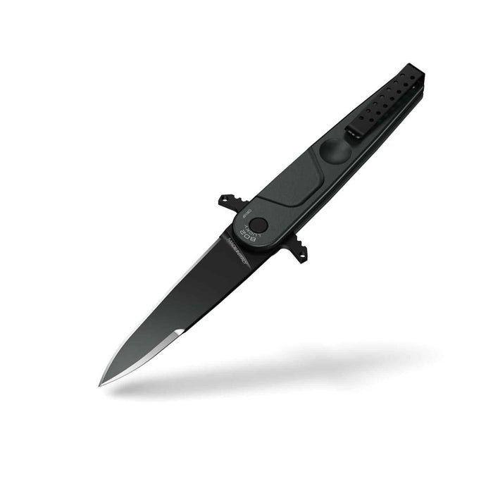 Coltello tascabile ExtremaRatio BD2 LUCKY BLACK Bohler N690 lama in acciaio filo liscio - GoMilitar