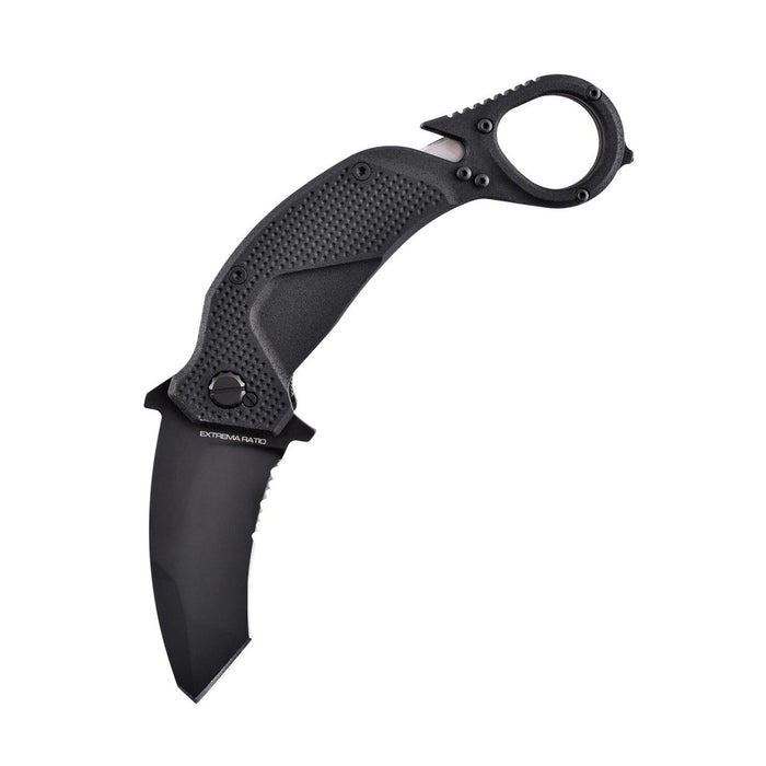 Coltello tascabile pieghevole ExtremaRatio NIGHTMARE BLACK tanto karambit inox N690 - GoMilitar