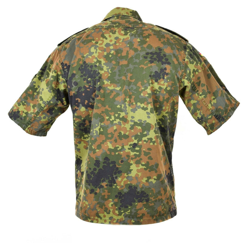 Shirt dell'esercito tedesco originale Zippato con zip Flecktarn COMBATTO COMBATTO BW ESERCITÀ