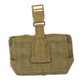 Custodia per cartucce in tessuto originale British Army M37 con doppia custodia color kaki