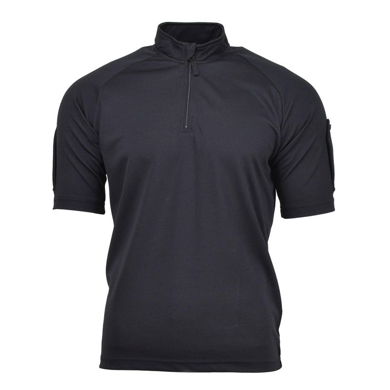 T-shirt della polizia funzionale britannica vera maglietta nera traspirabile