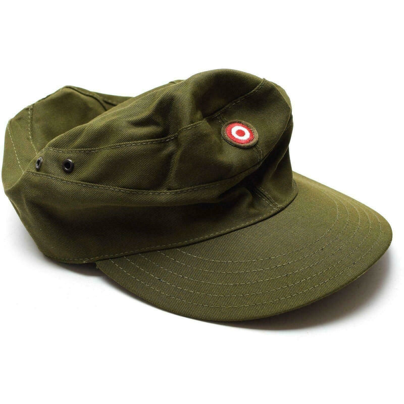 Autentiche truppe militari austriache Field Cap Cap Olive OD Austria Cappello da combattimento