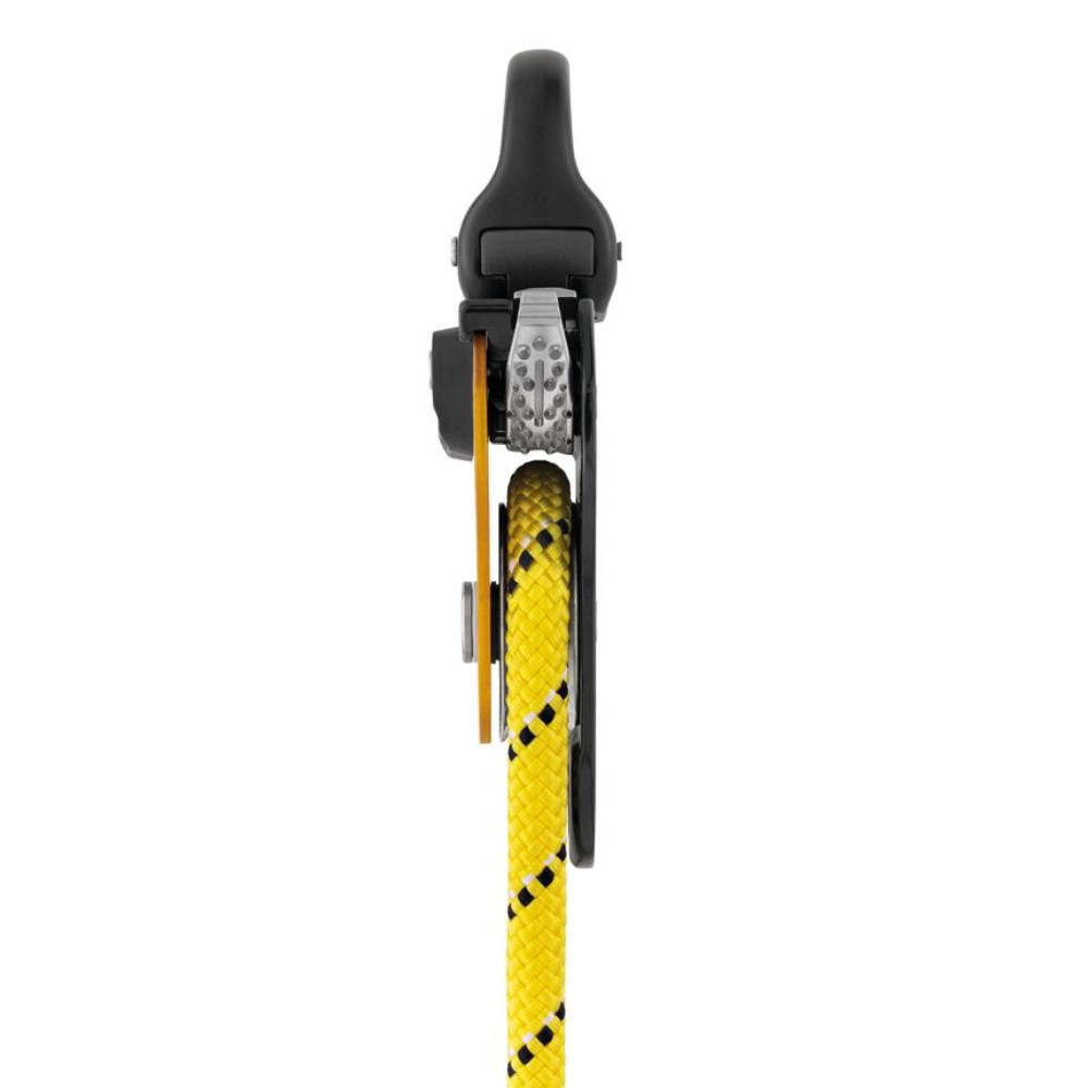 Dispositivo di traino a fune girevole PETZL PRO TRAXION Progress Capture Puleggia Giallo