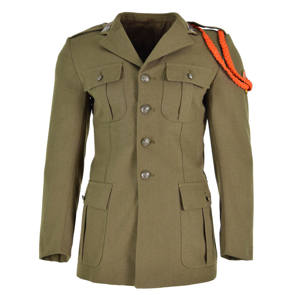 Giacca dell'esercito italiano originale Brown Parade Unifort Dress E questione militare