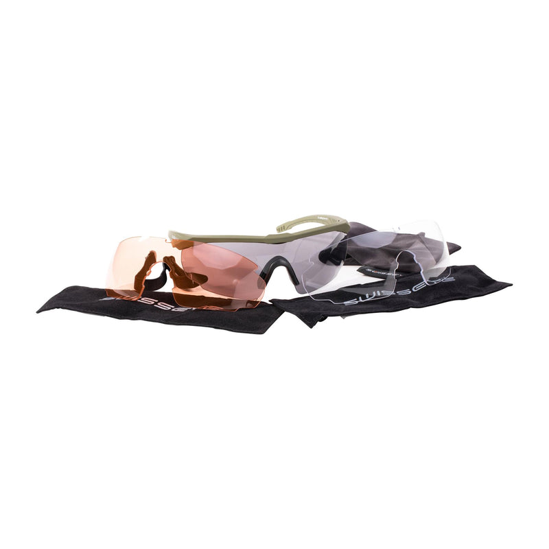 Swiss Eye Safety Liaters Anti-Fog UV Protection Angolo regolabile Goggles Olive