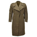 Soprabito militare in lana originale dell'esercito canadese, verde oliva vintage