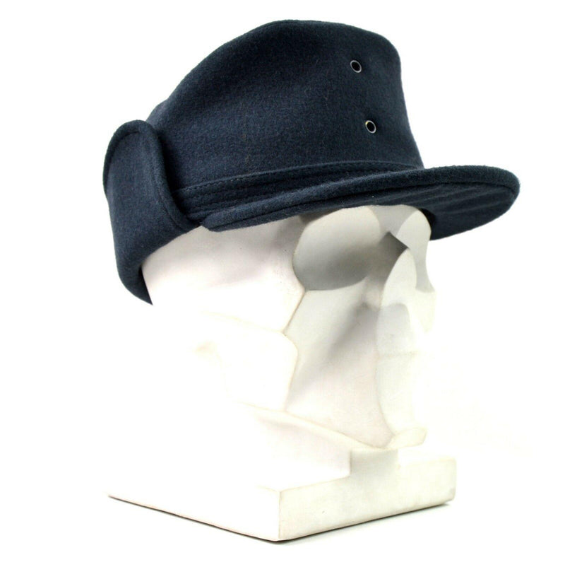 Cappello invernale originale dell'esercito svedese. Blu invernale blu invernale nuovo