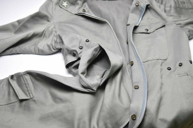 Autentico tuta dell'esercito italiano abito grigio militare per la tuta complessiva con zip-front nuovo