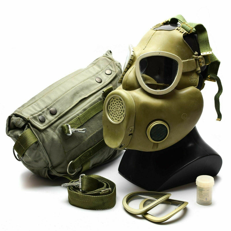 Maschera per gas militare polacco MP-4 Menolino Respiratorio Grey Olive grigio OD NUOVO