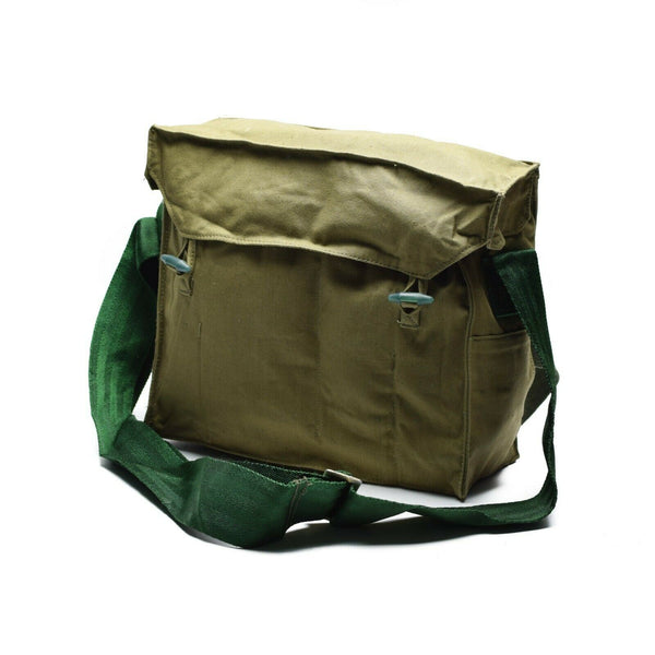 Genuino esercito bulgaro Haversack tela kaki pacchetto di spalle laterale nuovo