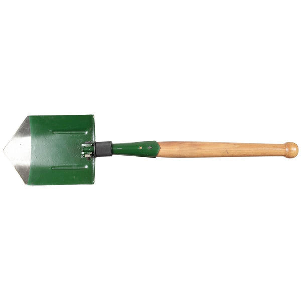 Originale Rumano Esercito rumeno Pala pieghevole Green legno manico in surplus militare Nuovo