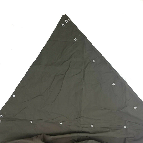 Scheda dell'esercito svedese originale mezza zeltbahn poncho olive surplus