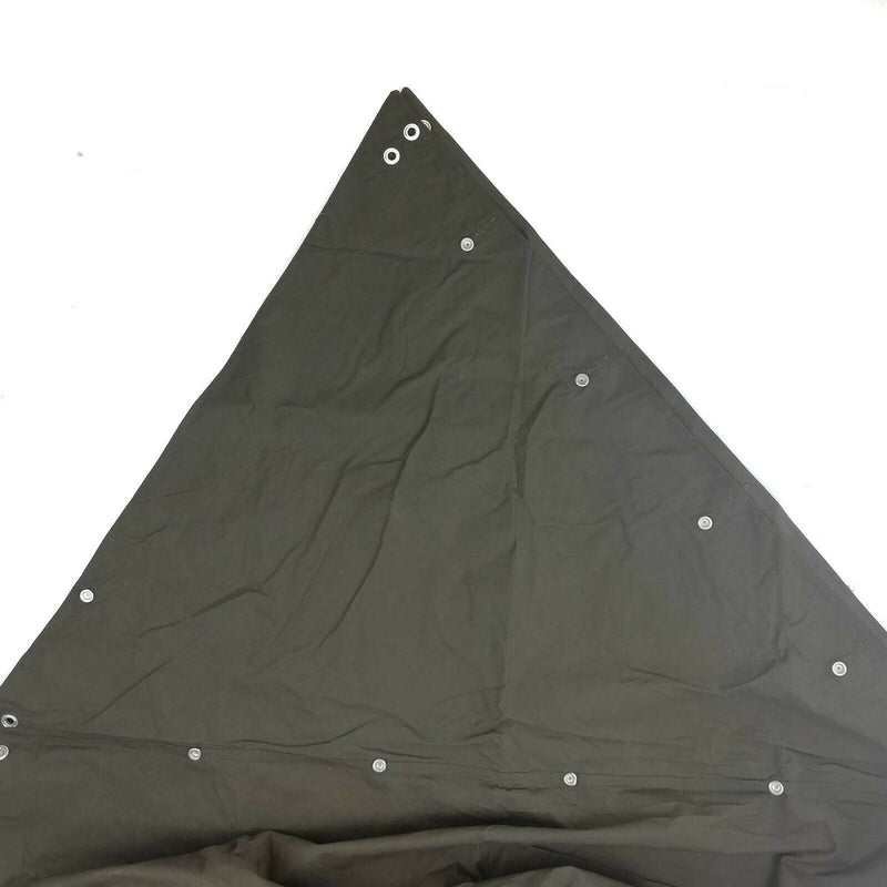 Scheda dell'esercito svedese originale mezza zeltbahn poncho olive surplus