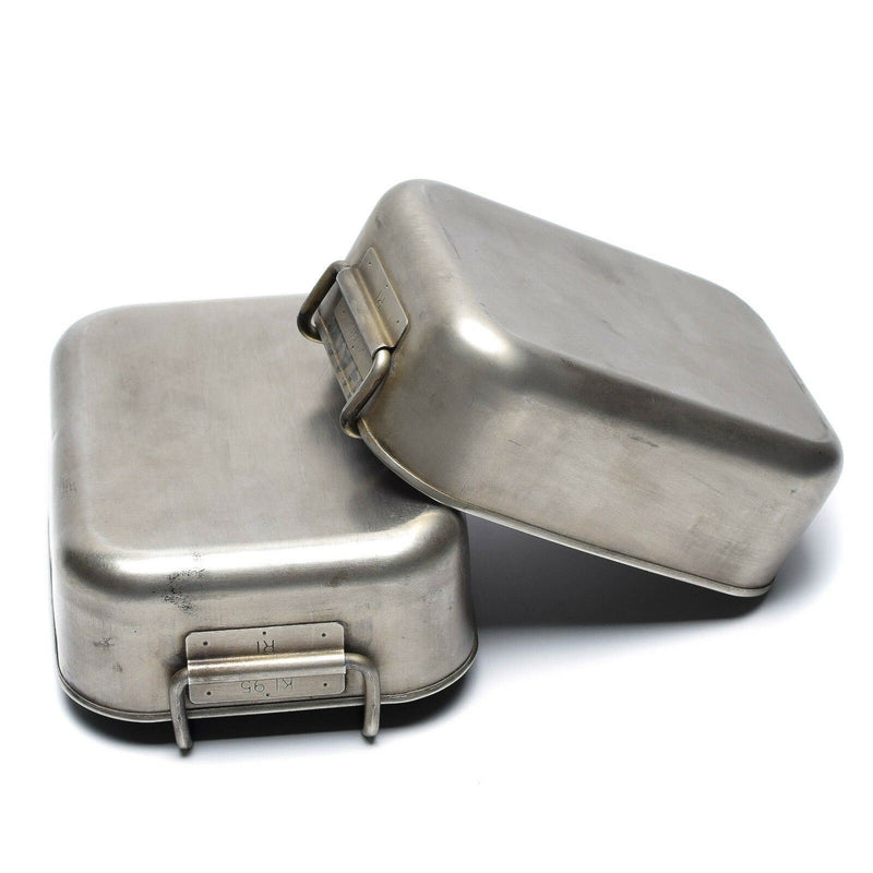 Original olandese in acciaio inossidabile militare olandese 2 pcs gettini kit pasticcio cucellino boscaglia militare