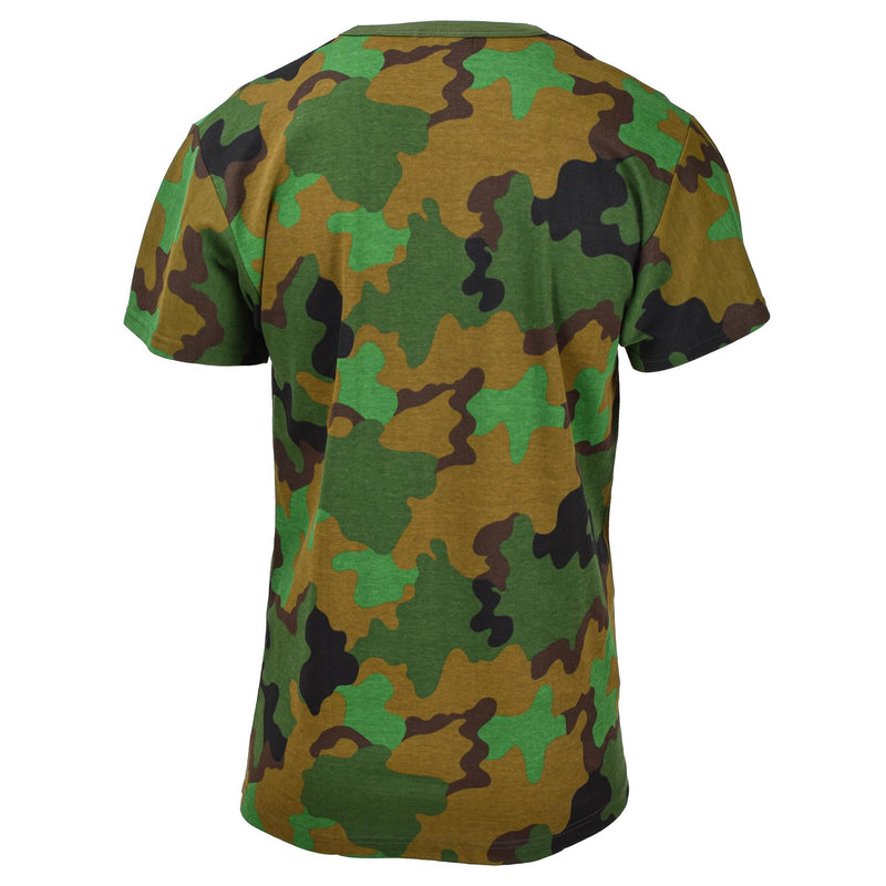 T-shirt camicia mimetica dell'esercito olandese originale T-shirt militare in eccesso giungla nuova