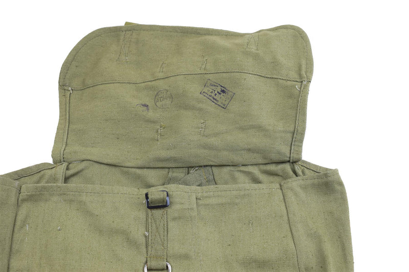 Guido sacchetto di pane rumeno dell'esercito militare surplus oliva tela haversack od new