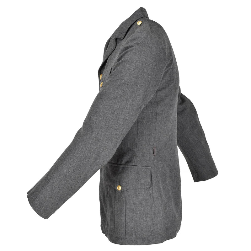 Guida vera giacca danese Army Army Grey Military Overplus Uniform Dress Officer
