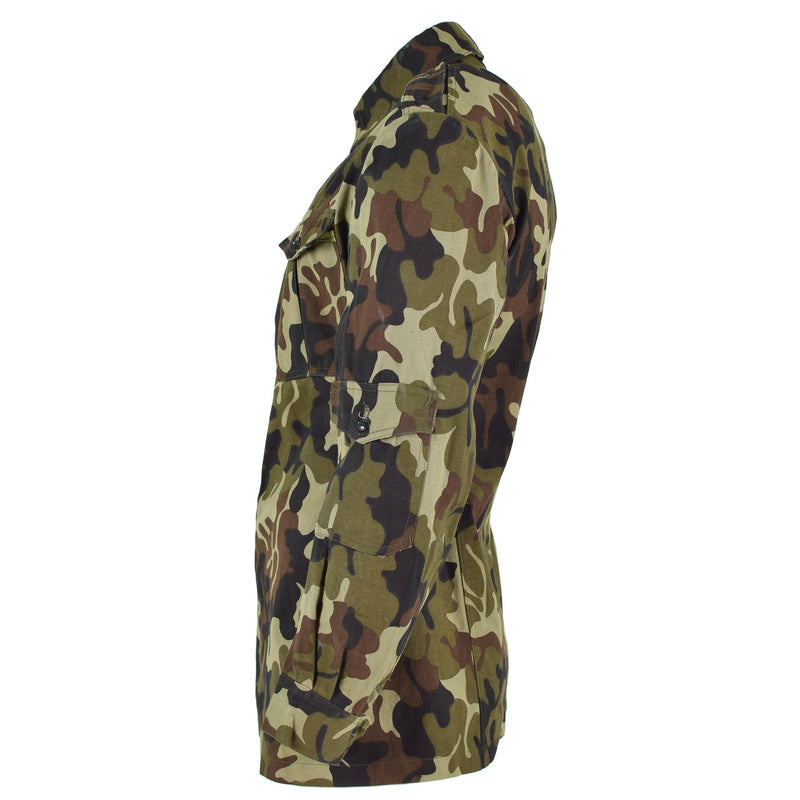 Giacca da campo originale delle truppe rumene M93 Camo Leaf Bdu Parka Military Issue