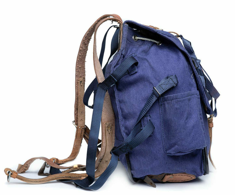 Guido zaino rumeno Strama militare in surplus blu tela haversack borse nuovo