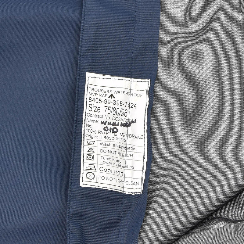 Cantaloni autentici per i pantaloni dell'aria reale delle forze dell'aria royal impermeabili British MVP Pantaloni blu