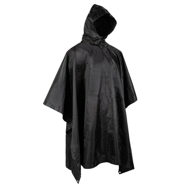 Brand Army Army Waterproof Rain Rain Ripstop Poncho Cape Military Black