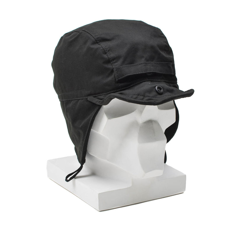 Cappello da cappello da cappello a ranger paracadutisti olandesi originale Brampe a bordo in surplus nero.