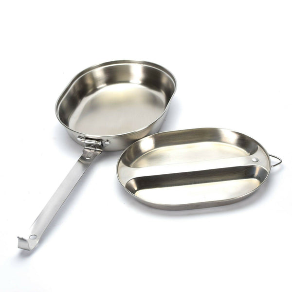 US Army Mess Kit in acciaio inossidabile in acciaio militare Messici in stile US Style Eating Utensils Nuovo