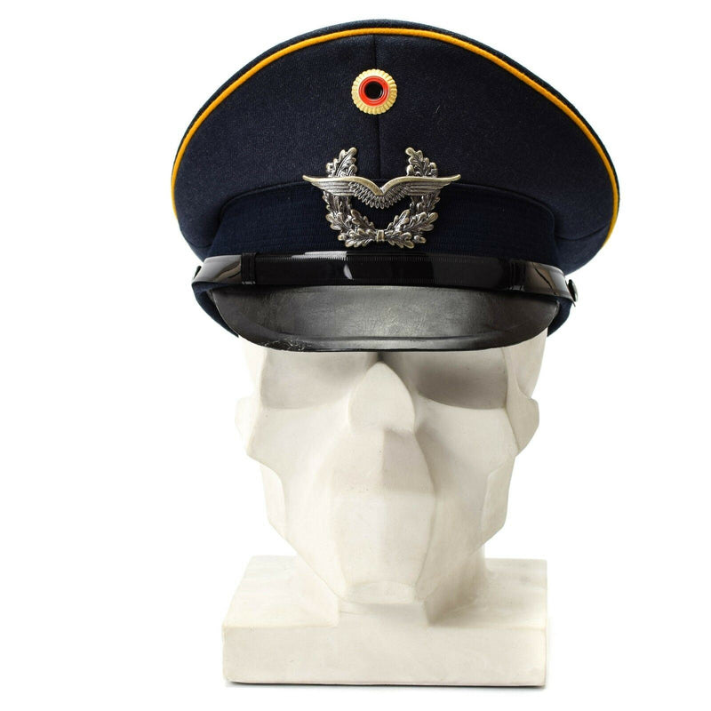 Genuino cappello della visiera dell'esercito tedesco. Forze aeree forze militari a punta di cappello luftware Nuovo