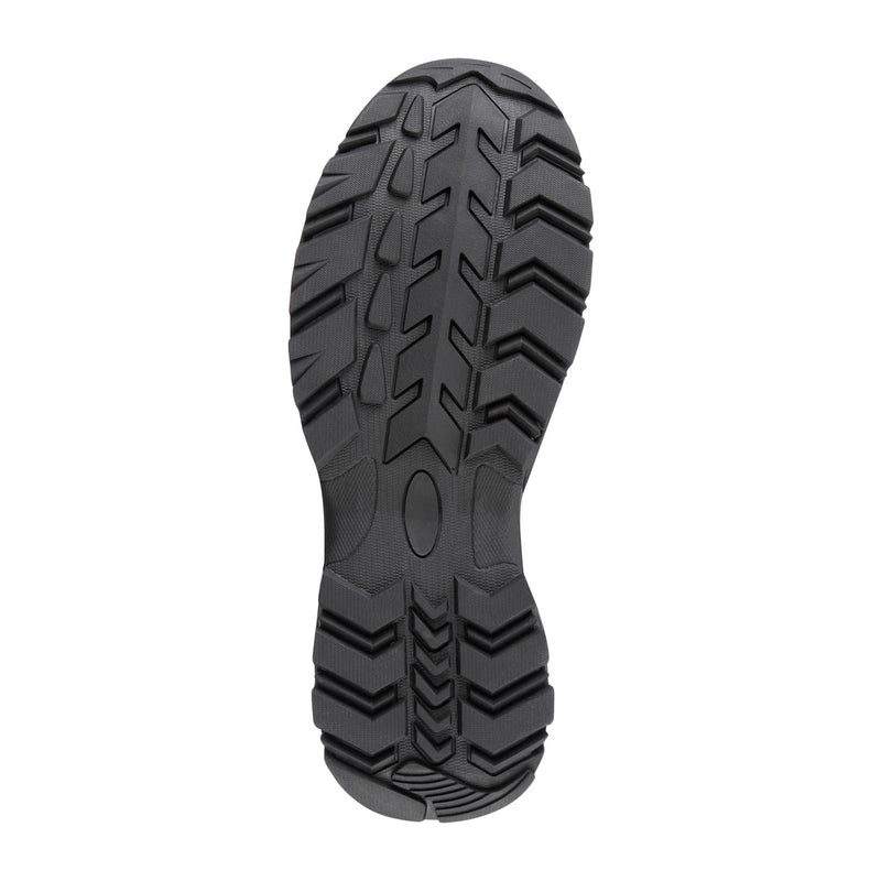 Stivali a squadra Mil-Tec Mid Round Sole Camping Calzature in pelle scamosciata nera all'aperto