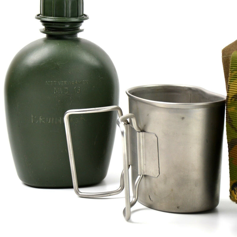 Canna dell'esercito olandese olandese originale con coppa e copertura mimetica