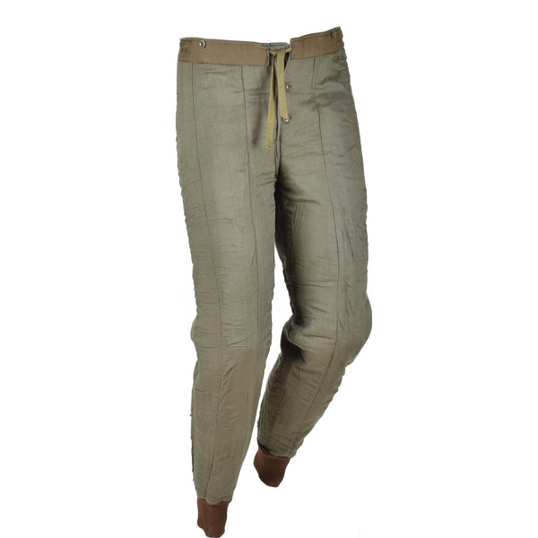 Pantaloni di rivestimento dell'esercito ceco autentico M60 Pantaloni termici in surplus militare Nuovo