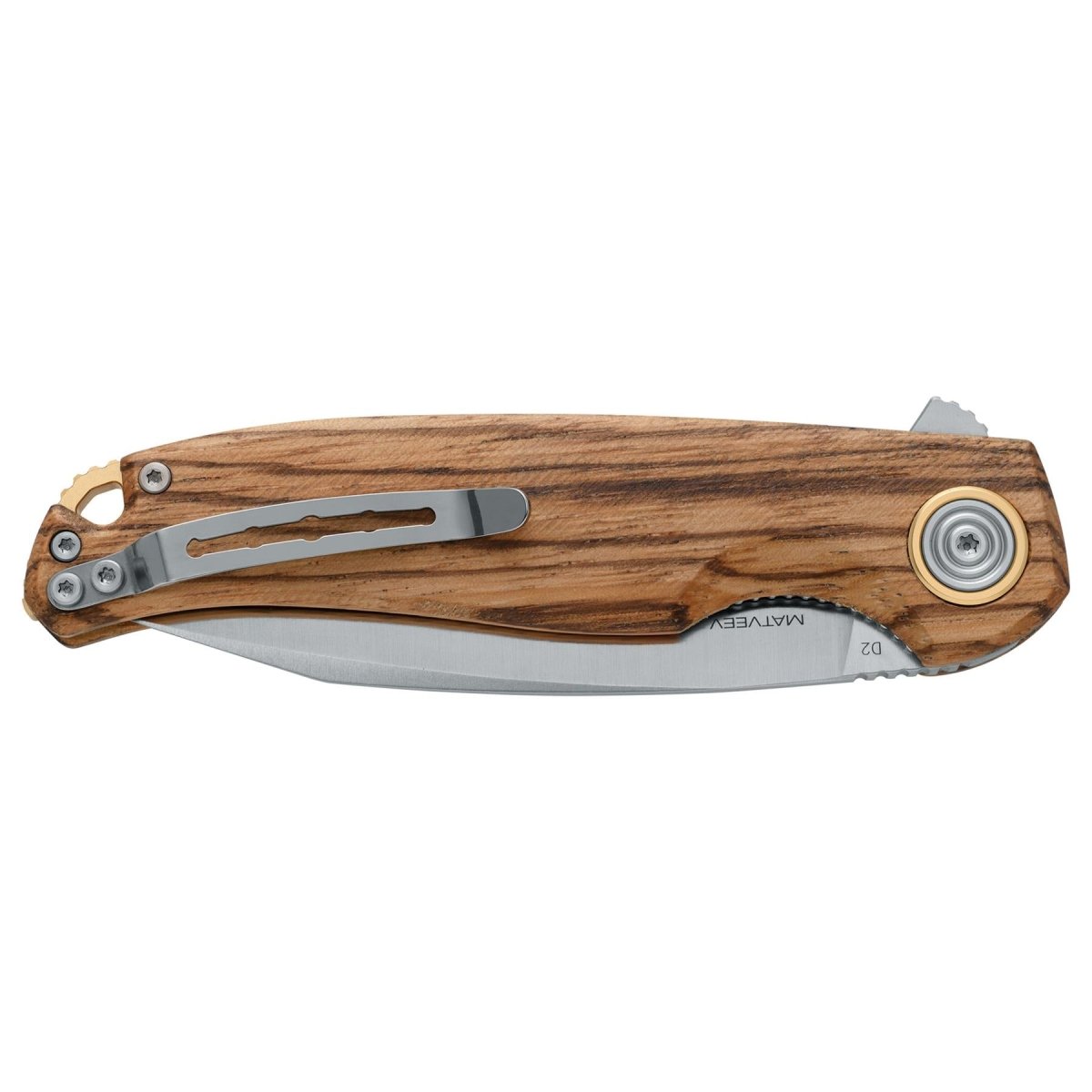 Coltello tascabile pieghevole Fox Knives ARGUS Drop Point 59-61 HRC in acciaio inossidabile D2