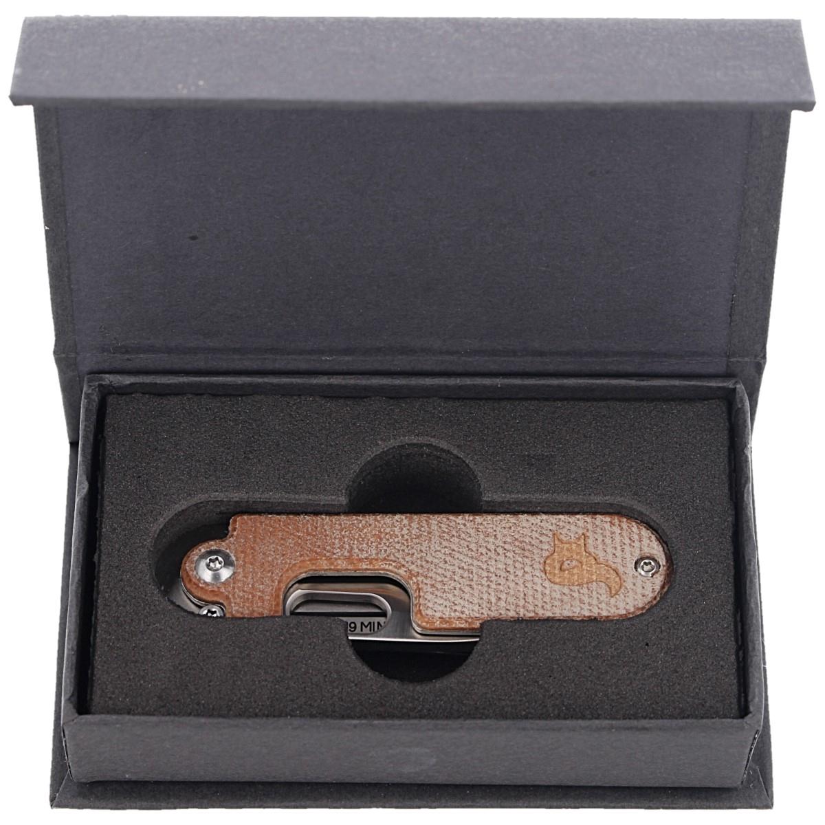 Coltello tascabile chiudibile Fox Knives BEAN GEN2 manico in Micarta in acciaio inox 440C