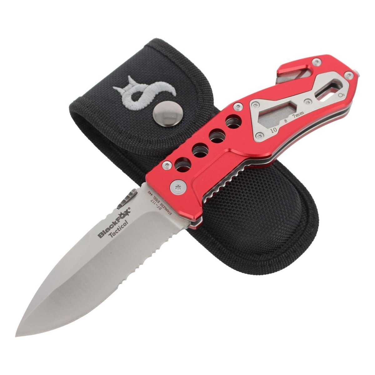 Coltello Tascabile Chiudibile Fox Knives BF-117 in Acciaio Inox AISI 440A manico Arancione