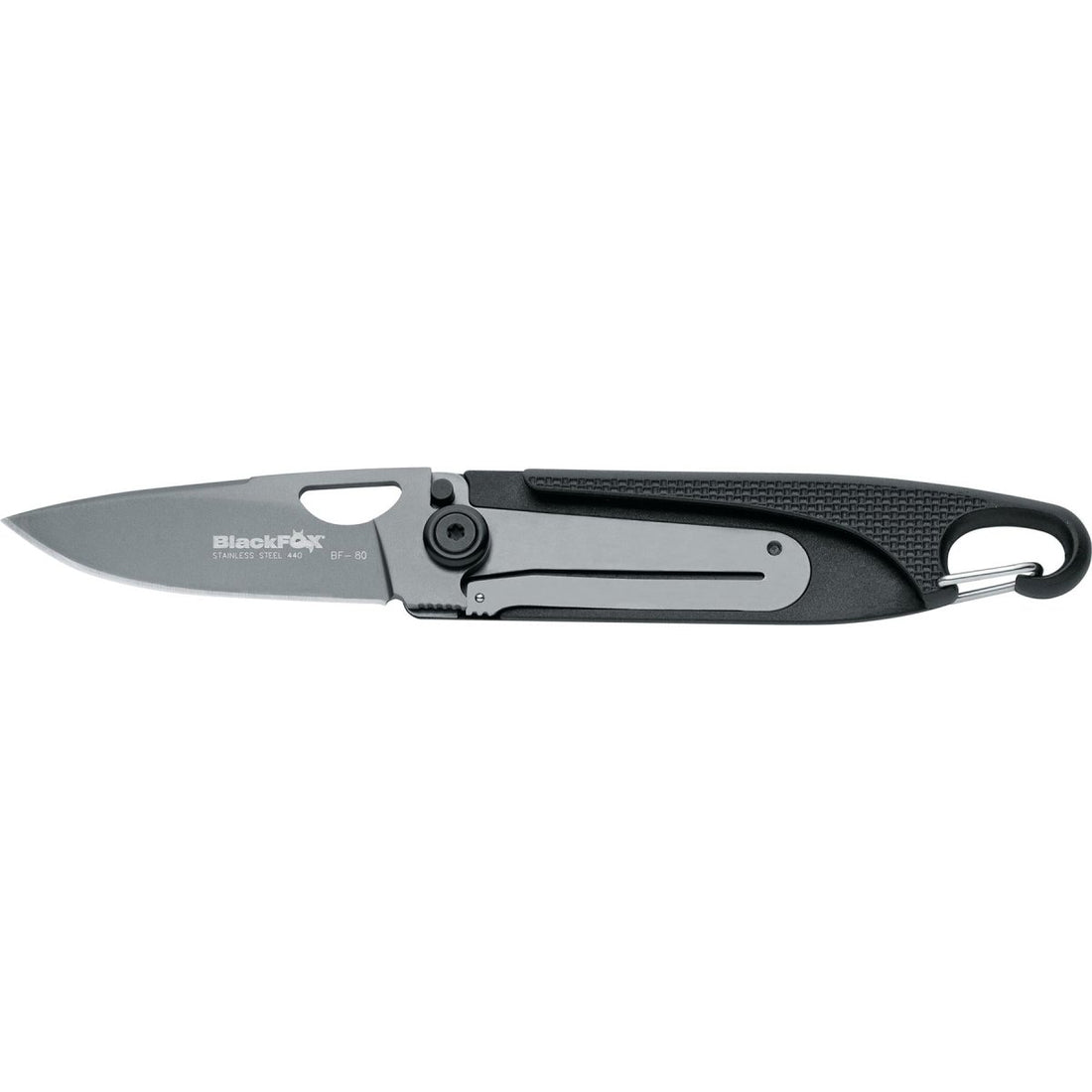 Coltello chiudibile Fox Knives Brand Baroni in acciaio 440 rivestito in titanio manico nero
