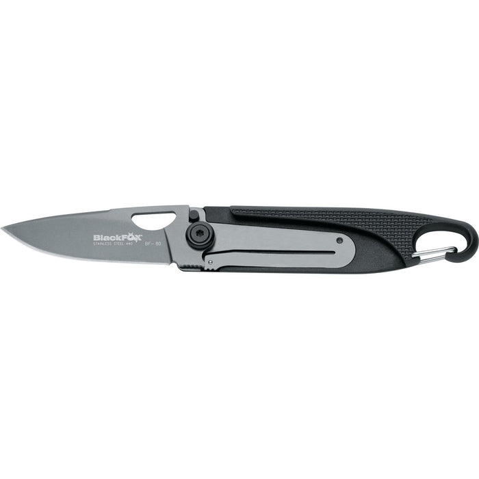 Coltello chiudibile Fox Knives Brand Baroni in acciaio 440 rivestito in titanio manico nero - GoMilitar