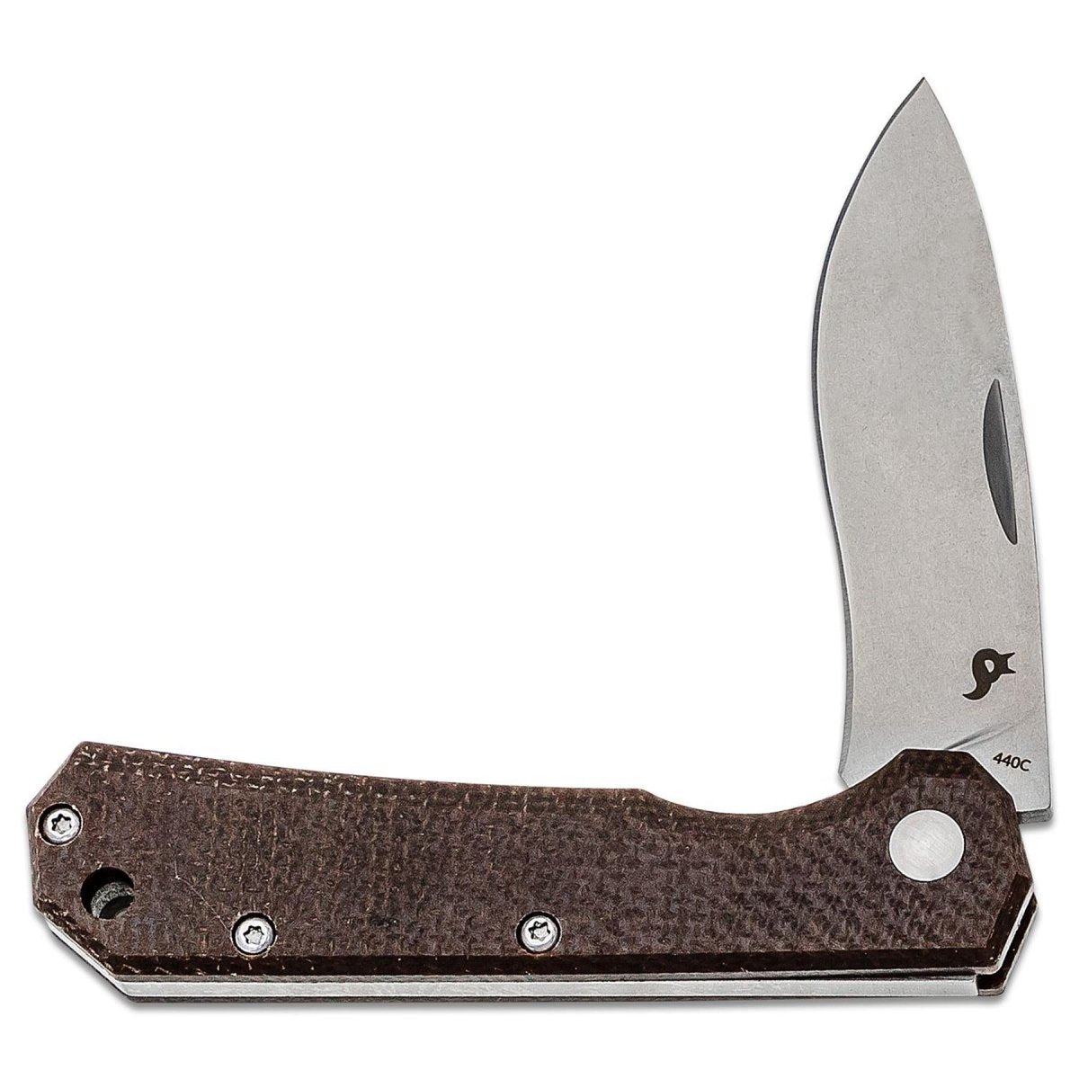 Coltello chiudibile Fox Knives Marca CIOL in acciaio Micarta 440C con fodero in cuoio satinato